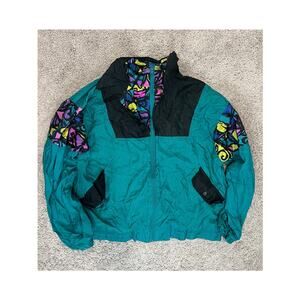 Vintage Willow Bay vintage 80s/  90s teal windbreaker jacket